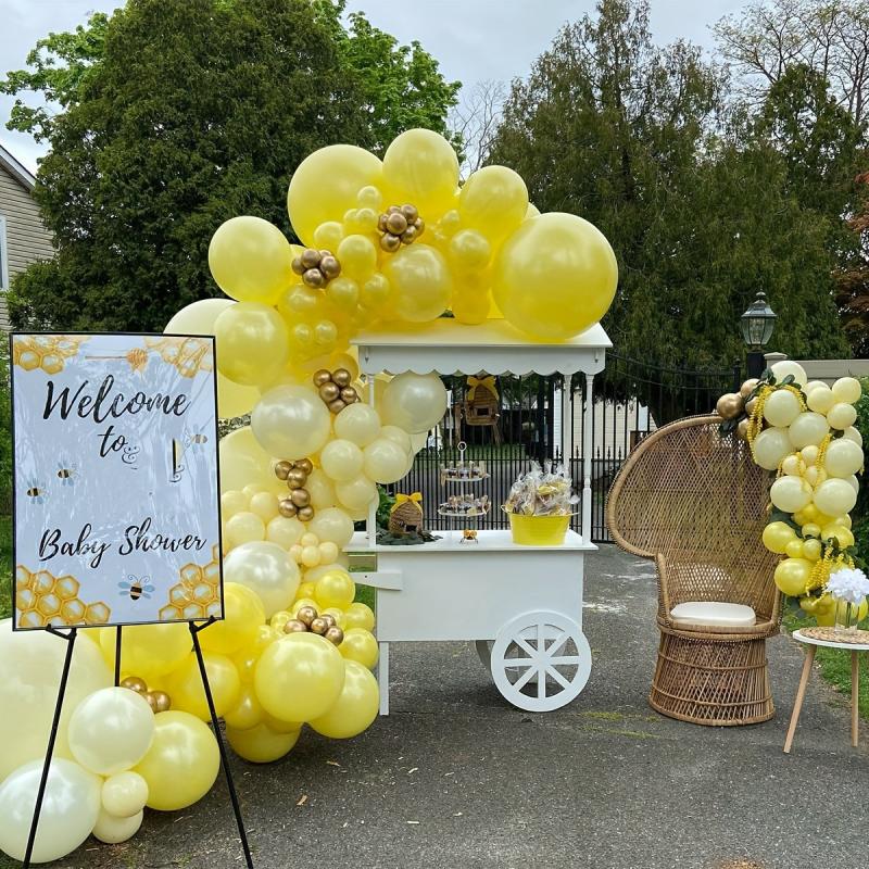 116pcs Yellow Theme Wedding Birthday Party Decoration Balloons