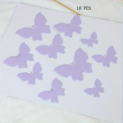 10pcs Butterfly Cake Decoration for Birthday Cakes, Princess Insert Card