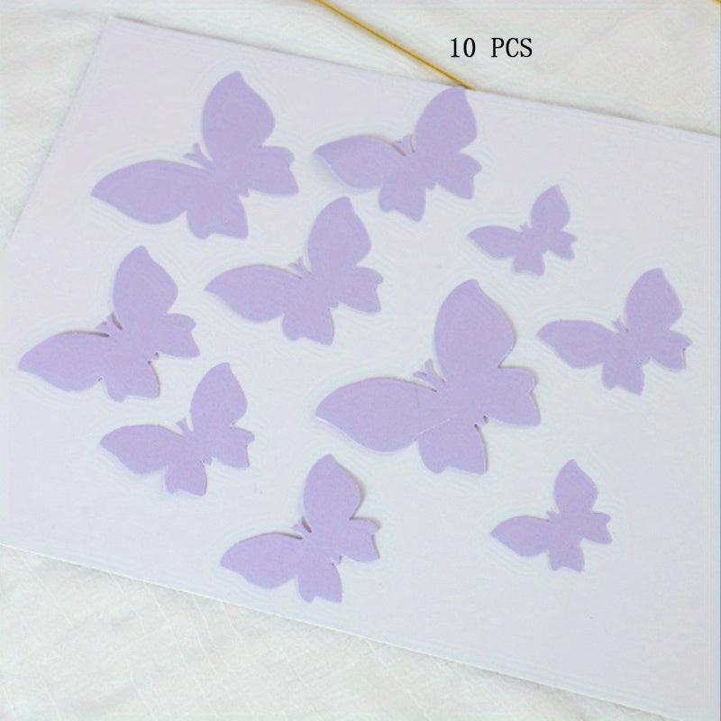 10pcs Butterfly Cake Decoration for Birthday Cakes, Princess Insert Card