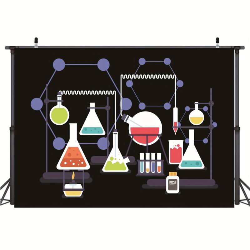 Mad Science Party Decoration Background - Scientist Theme Banner