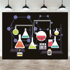 Mad Science Party Decoration Background - Scientist Theme Banner