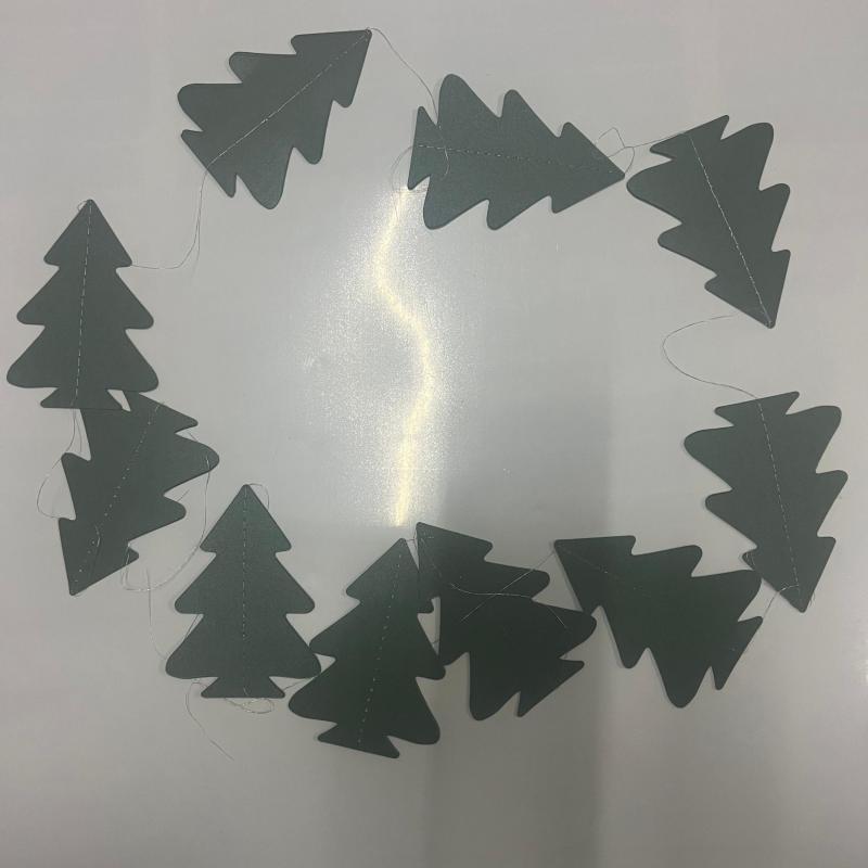 3D Christmas Tree Decorations Paper Skewers Flower Decor Parties Decor