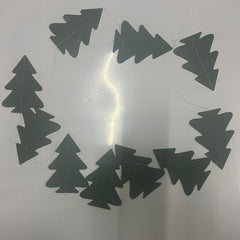3D Christmas Tree Decorations Paper Skewers Flower Decor Parties Decor