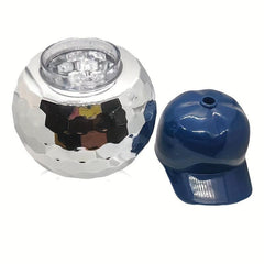 Disco Baseball Cap and Glitter Cup Set for Party and Night Club Decor