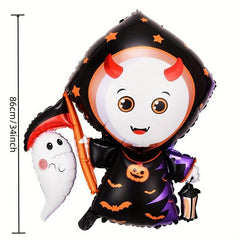 5pcs Halloween Balloons Pumpkin Bat Mummy Witch Castle Decor