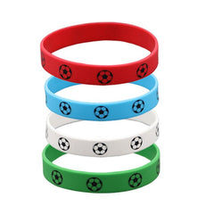 Soccer Theme Silicone Wristband - Party Supplies