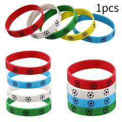 Soccer Theme Silicone Wristband - Party Supplies