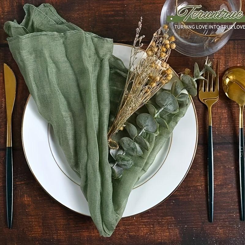 6pcs Boho Cheese Cloth Napkins for Party Wedding Dinner Home