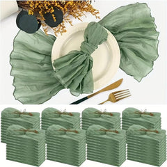 6pcs Boho Cheese Cloth Napkins for Party Wedding Dinner Home