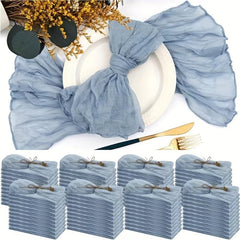 6pcs Boho Cheese Cloth Napkins for Party Wedding Dinner Home