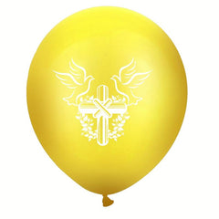 Cross Latex Balloon Baptism Birthday Decoration