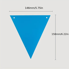 3pcs Rainbow Pennant Banner Garland Multicolor Bunting Felt Fabric Pennant