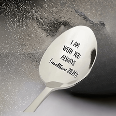 Inspirational Bible Quotes Engraved Stainless Steel Spoon