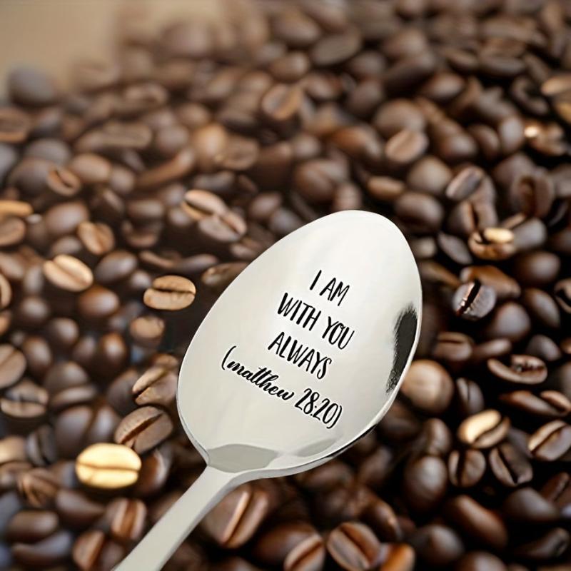 Inspirational Bible Quotes Engraved Stainless Steel Spoon