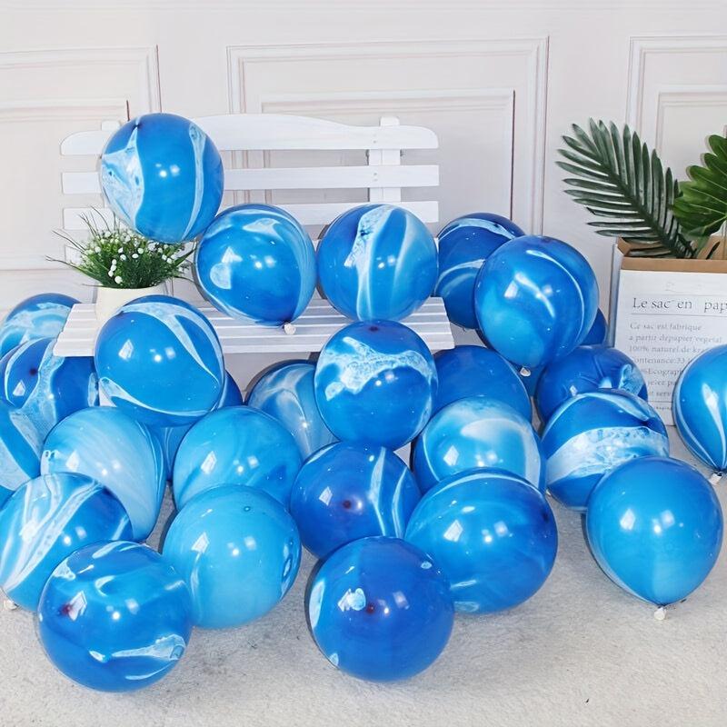 12pcs Marble Balloons 25.4 Cm Swirl Balloons for Party Decorations