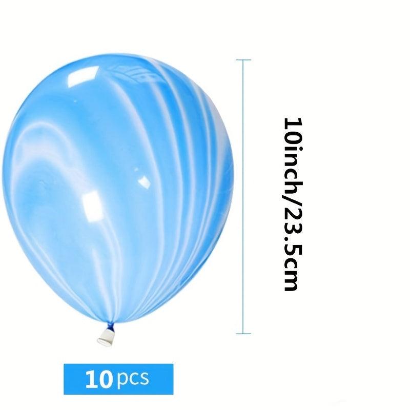12pcs Marble Balloons 25.4 Cm Swirl Balloons for Party Decorations