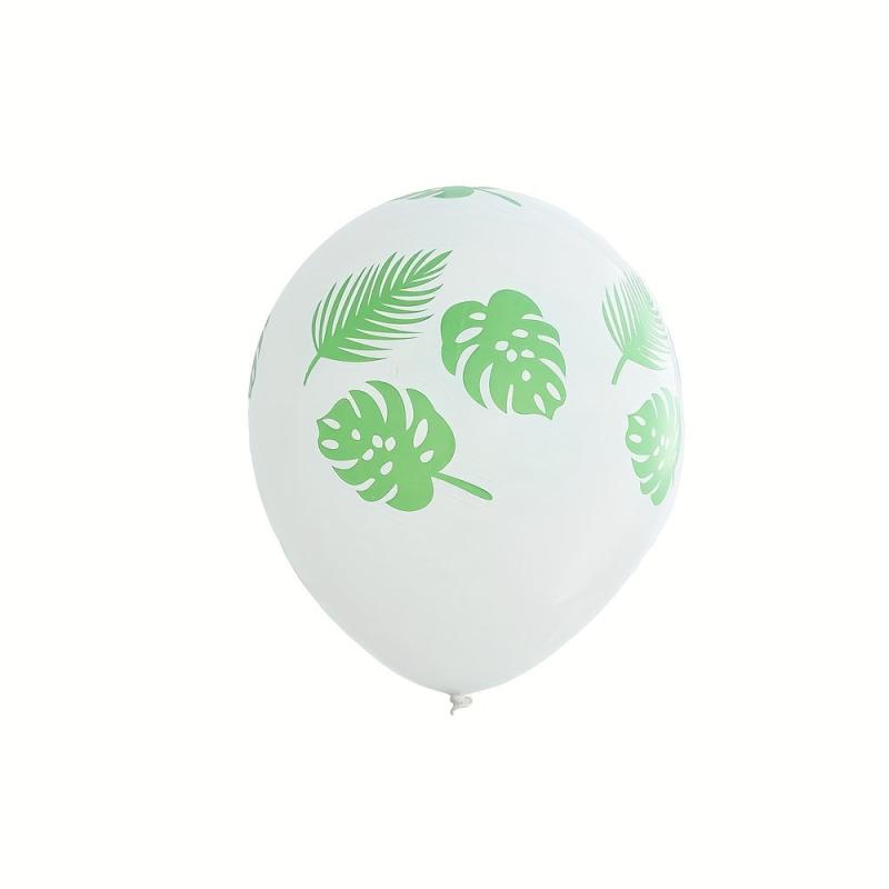 Jungle Balloon Chain with Leaf Decoration and Latex Sequins