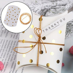 50pcs Small Bronzing Pillow Boxes for Christmas Wedding Treat Goodies