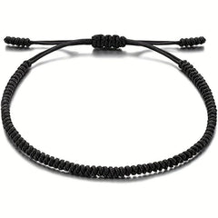 Adjustable Cord Rope Red Bracelet for Protection and Luck