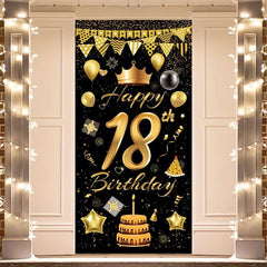 Happy 18th Birthday Door Banner Decoration Supplies