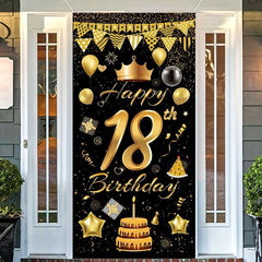 Happy 18th Birthday Door Banner Decoration Supplies