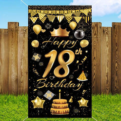 Happy 18th Birthday Door Banner Decoration Supplies