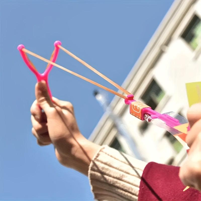 20pcs Luminous Rocket LED Lights Slingshot Toys for Children