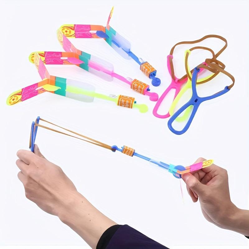 20pcs Luminous Rocket LED Lights Slingshot Toys for Children
