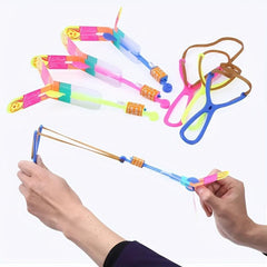 20pcs Luminous Rocket LED Lights Slingshot Toys for Children