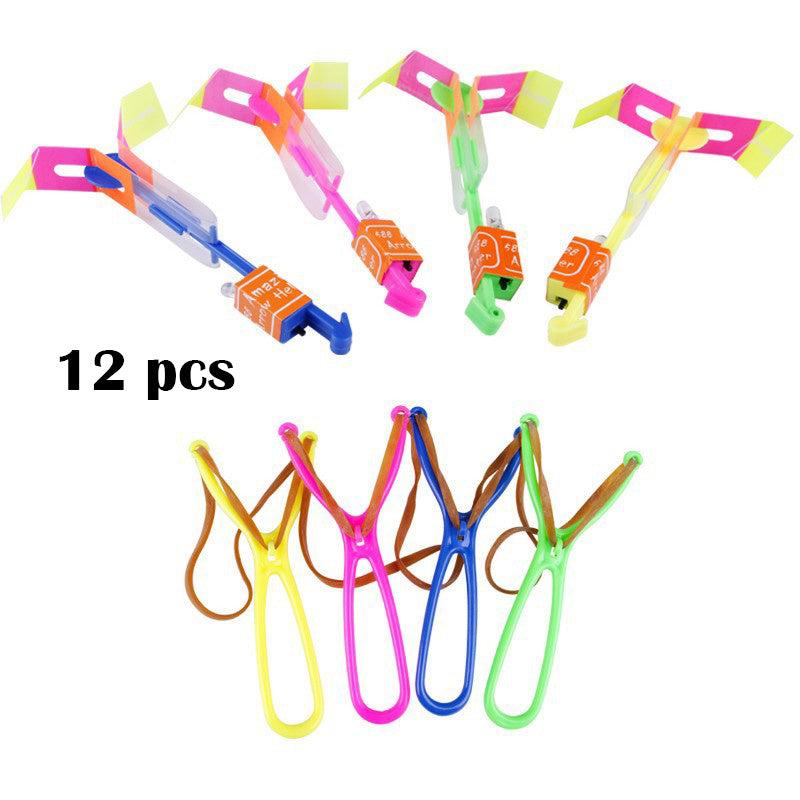 20pcs Luminous Rocket LED Lights Slingshot Toys for Children