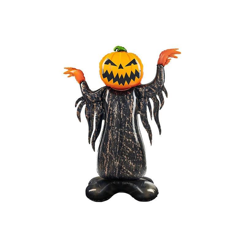 Standing Pumpkin Monster Aluminum Film Balloon Halloween Party Decoration