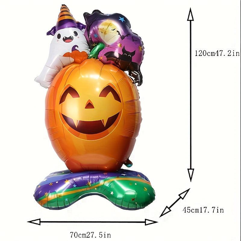 Standing Pumpkin Monster Aluminum Film Balloon Halloween Party Decoration