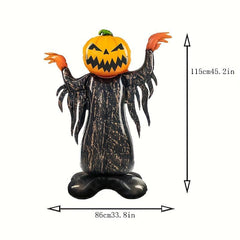 Standing Pumpkin Monster Aluminum Film Balloon Halloween Party Decoration