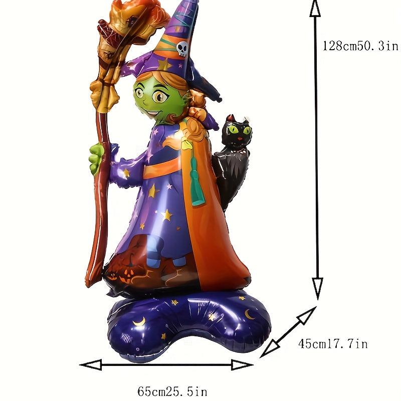 Standing Pumpkin Monster Aluminum Film Balloon Halloween Party Decoration