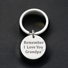Grandpa Birthday Gift Keychain From Granddaughter Grandson