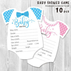 10pcs Gender Reveal Party Game Cards Carnival Games Small Gift