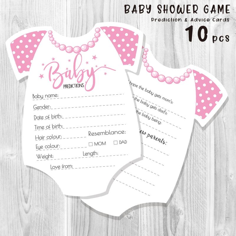 10pcs Gender Reveal Party Game Cards Carnival Games Small Gift