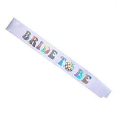 Bachelorette Party Bride To Be Decorations Kit - Bridal Shower Sash, Heart Sungl