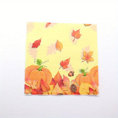 Autumn Leaves Party Napkins - Fall Theme Tableware Set - Serves 20
