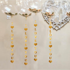 1pc I LOVE YOU Balloon Pendant Wedding Anniversary Party Balloons