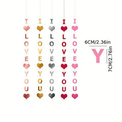 1pc I LOVE YOU Balloon Pendant Wedding Anniversary Party Balloons