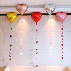 1pc I LOVE YOU Balloon Pendant Wedding Anniversary Party Balloons