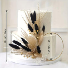 Dried Flowers Cake Topper Pampas Grass Dessert Table Decor