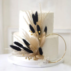 Dried Flowers Cake Topper Pampas Grass Dessert Table Decor