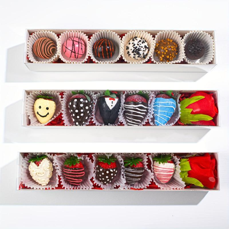 Chocolate Covered Strawberries Boxes For 6