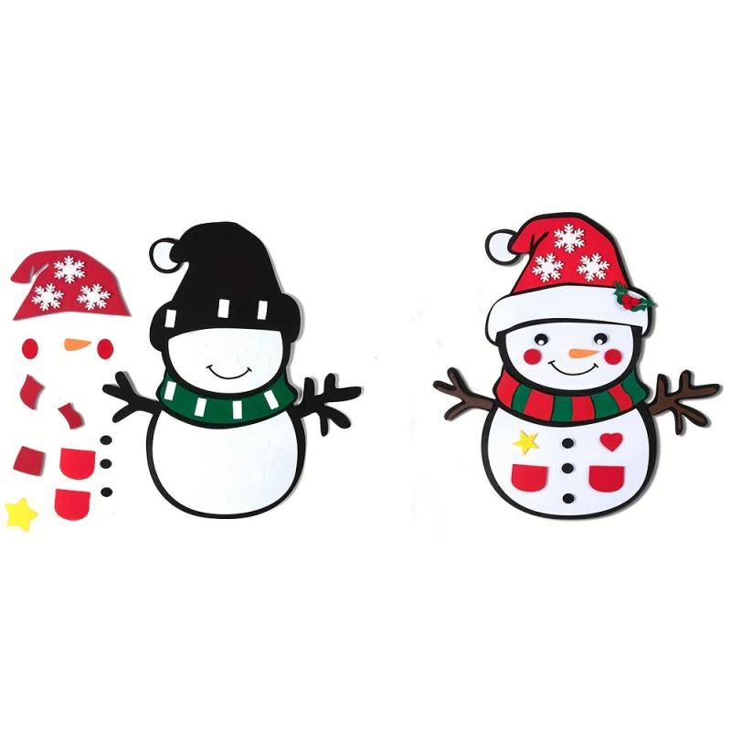 Felt Snowman Play Set Christmas Decor Arts And Crafts
