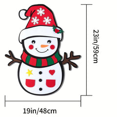 Felt Snowman Play Set Christmas Decor Arts And Crafts