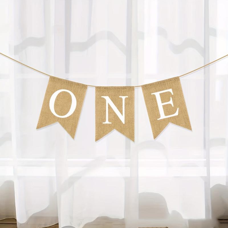 1st Birthday Pull Flag Decoration Set - Pack of 10 Swallowtail Flags