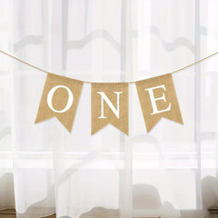 1st Birthday Pull Flag Decoration Set - Pack of 10 Swallowtail Flags