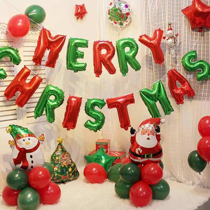 14pcs Merry Christmas Balloon Decoration Party Supplies